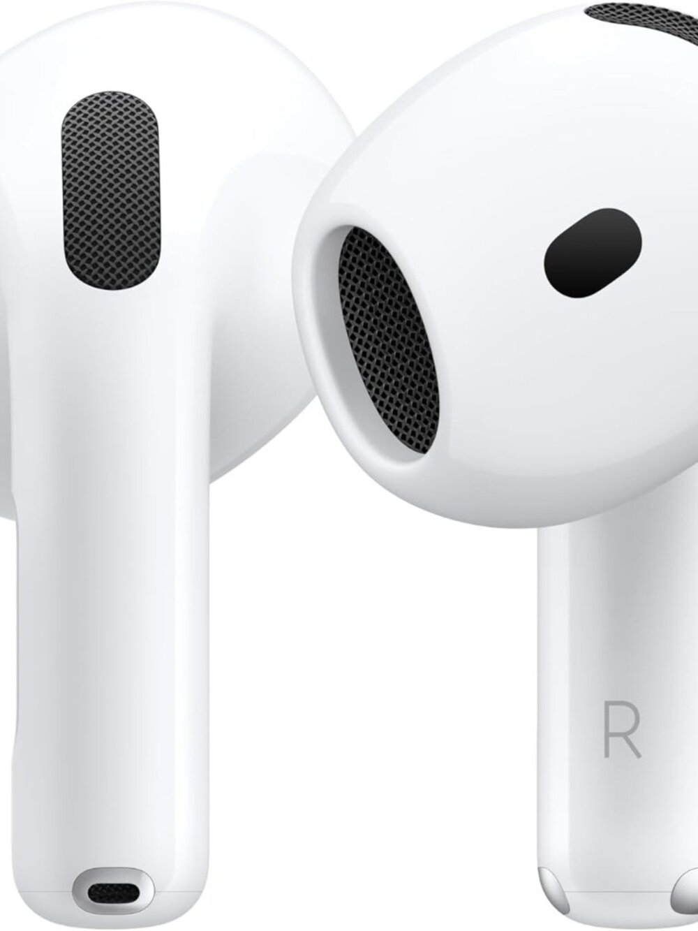 Apple AirPods 4 Wireless, Personalized Spatial Audio Sweat- and Water-Resistant